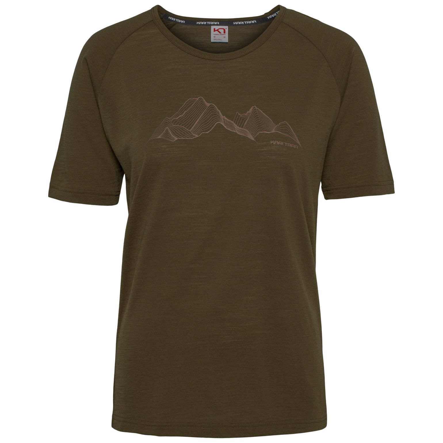 Kari Traa Women's Ane Short Sleeve Dark Olive Green