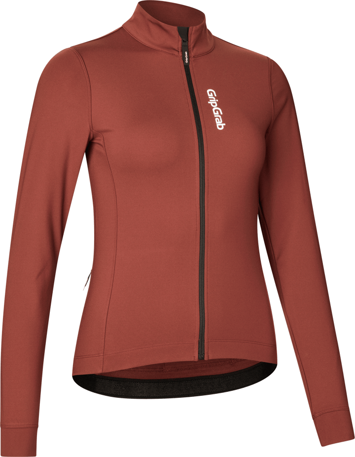 Gripgrab Women's Ride Thermal Long Sleeve Jersey Dark Red Gripgrab