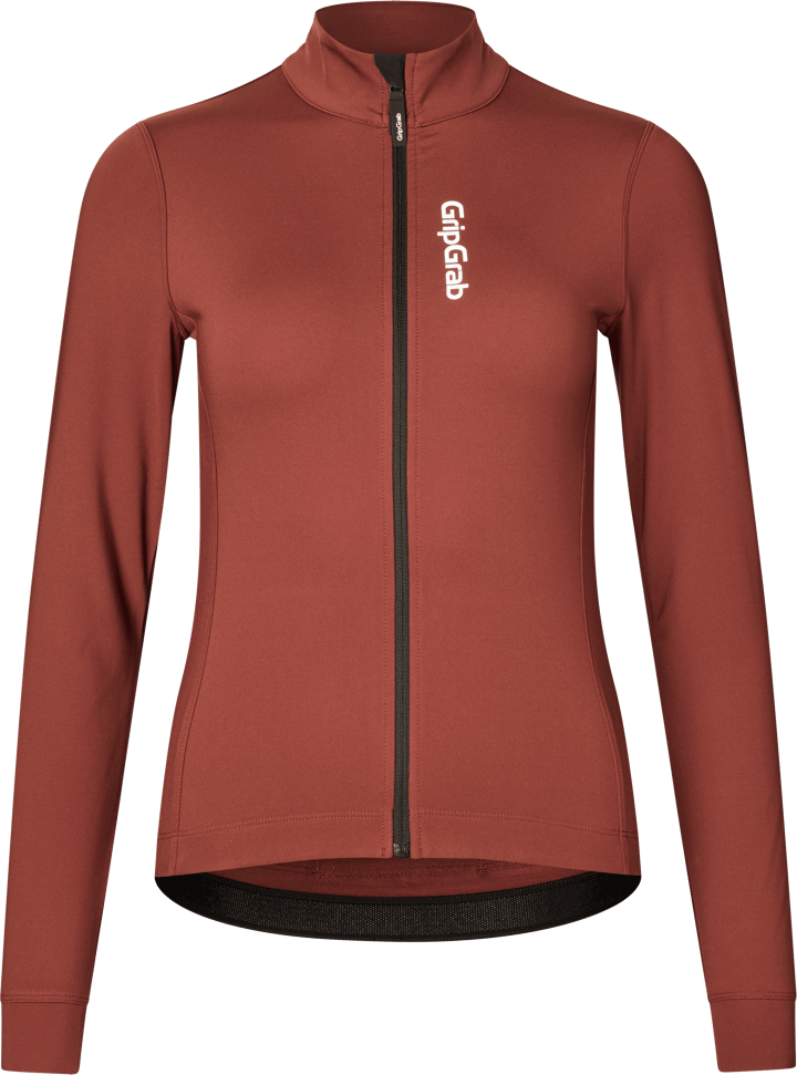 Gripgrab Women's Ride Thermal Long Sleeve Jersey Dark Red Gripgrab