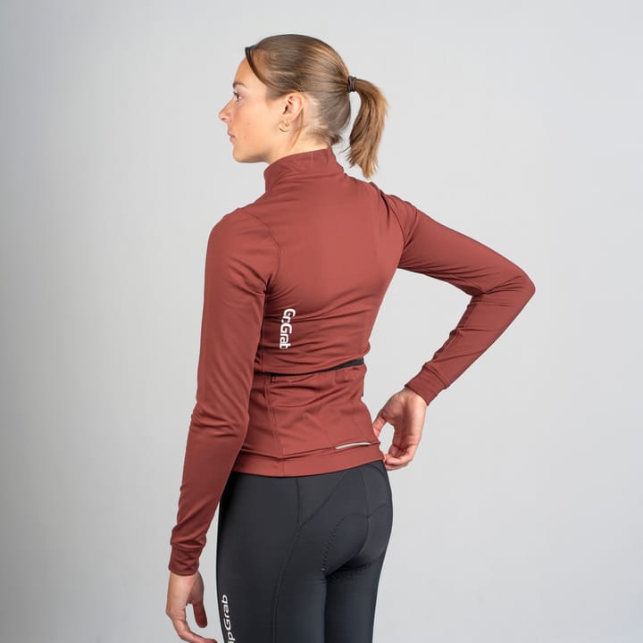 Gripgrab Women's Ride Thermal Long Sleeve Jersey Dark Red Gripgrab