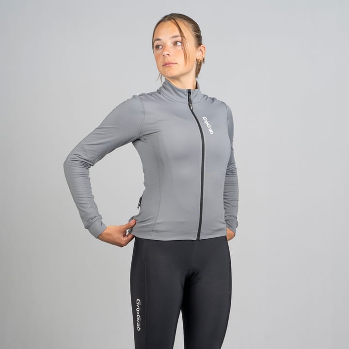 Gripgrab Women's Ride Thermal Long Sleeve Jersey Grey Gripgrab
