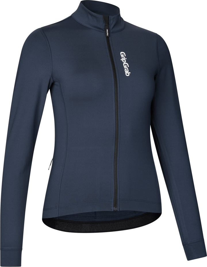 Gripgrab Women's Ride Thermal Long Sleeve Jersey Navy Blue Gripgrab