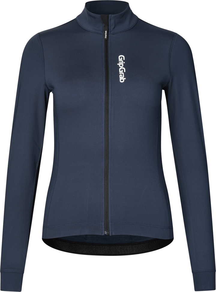 Gripgrab Women's Ride Thermal Long Sleeve Jersey Navy Blue Gripgrab