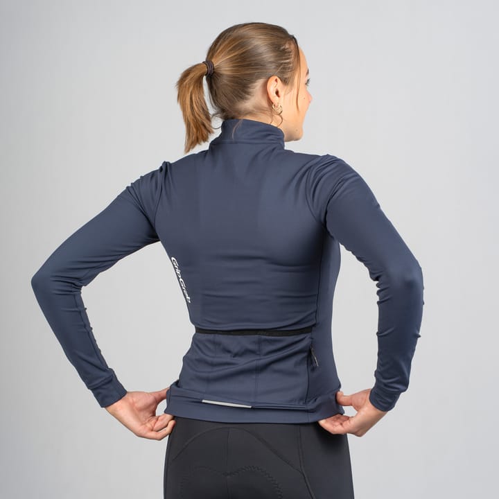 Gripgrab Women's Ride Thermal Long Sleeve Jersey Navy Blue Gripgrab