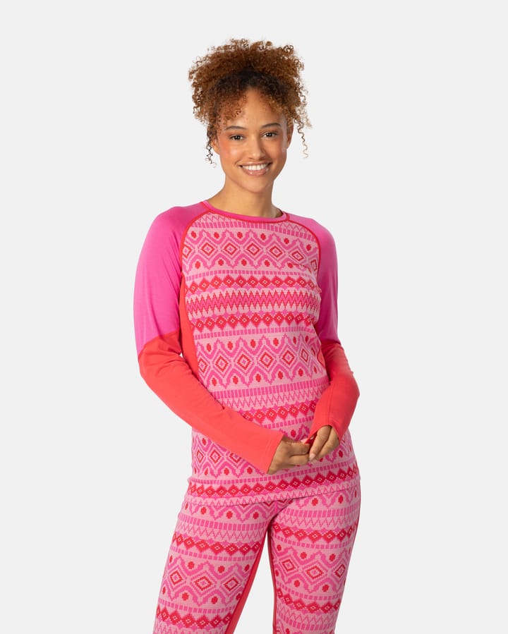 Kari Traa Women's Malia Long Sleeve Bright Pink Kari Traa