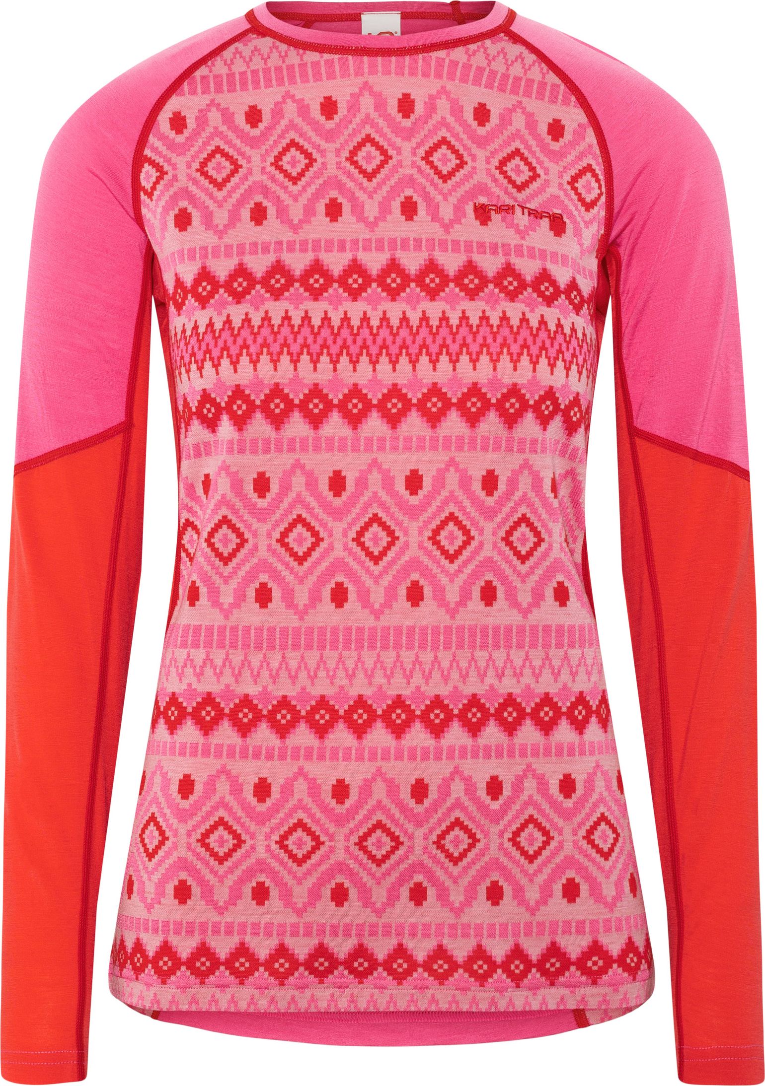 Kari Traa Women's Malia Long Sleeve Bright Pink