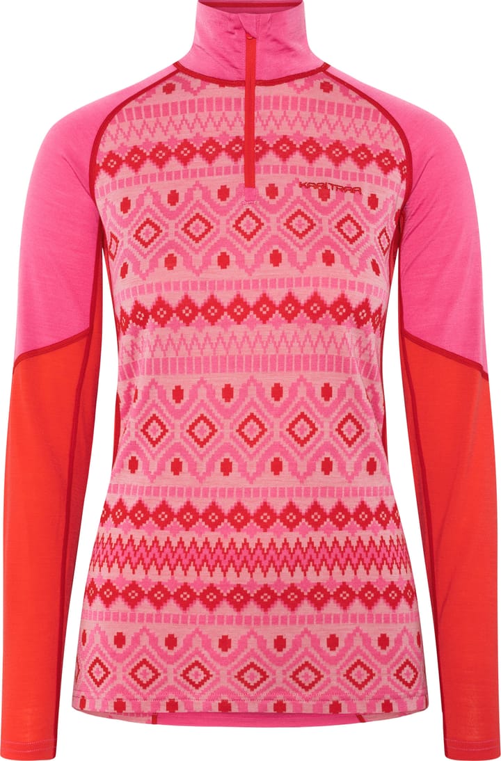 Kari Traa Women's Malia Half Zip Bright Pink Kari Traa Kari Traa Women's Malia Half Zip Bright Pink Kari Traa