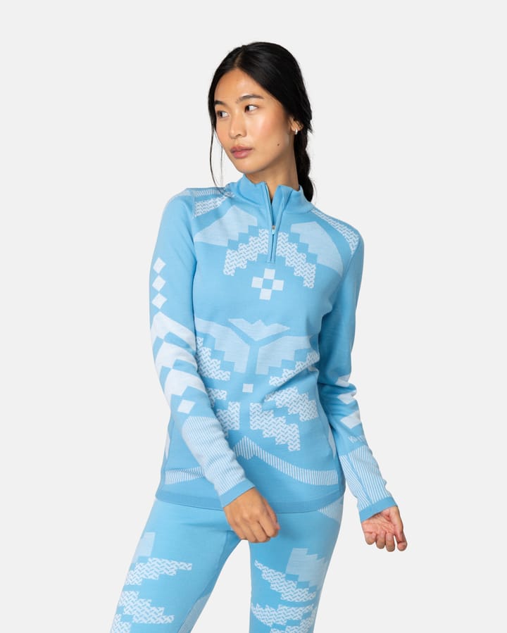 Kari Traa Women's Faith Half Zip Ocean Kari Traa