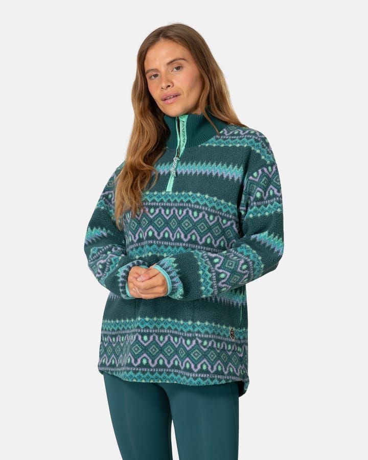 Kari Traa Women's Ruthie Midlayer Half Zip Peacock Kari Traa