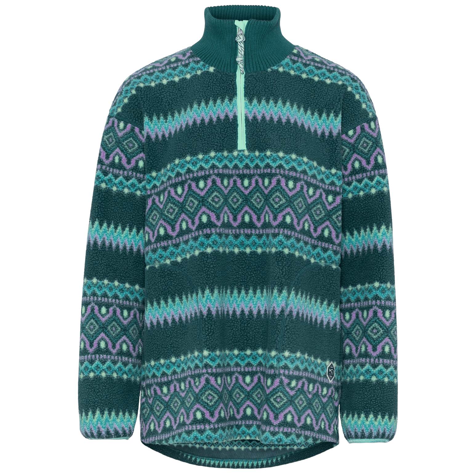 Kari Traa Women's Ruthie Midlayer Half Zip Peacock