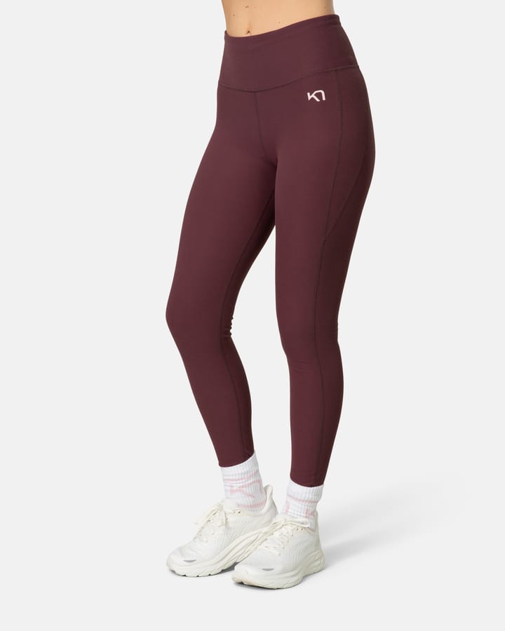 Kari Traa Women's Nina High Waist Tights Cocoa Powder Kari Traa