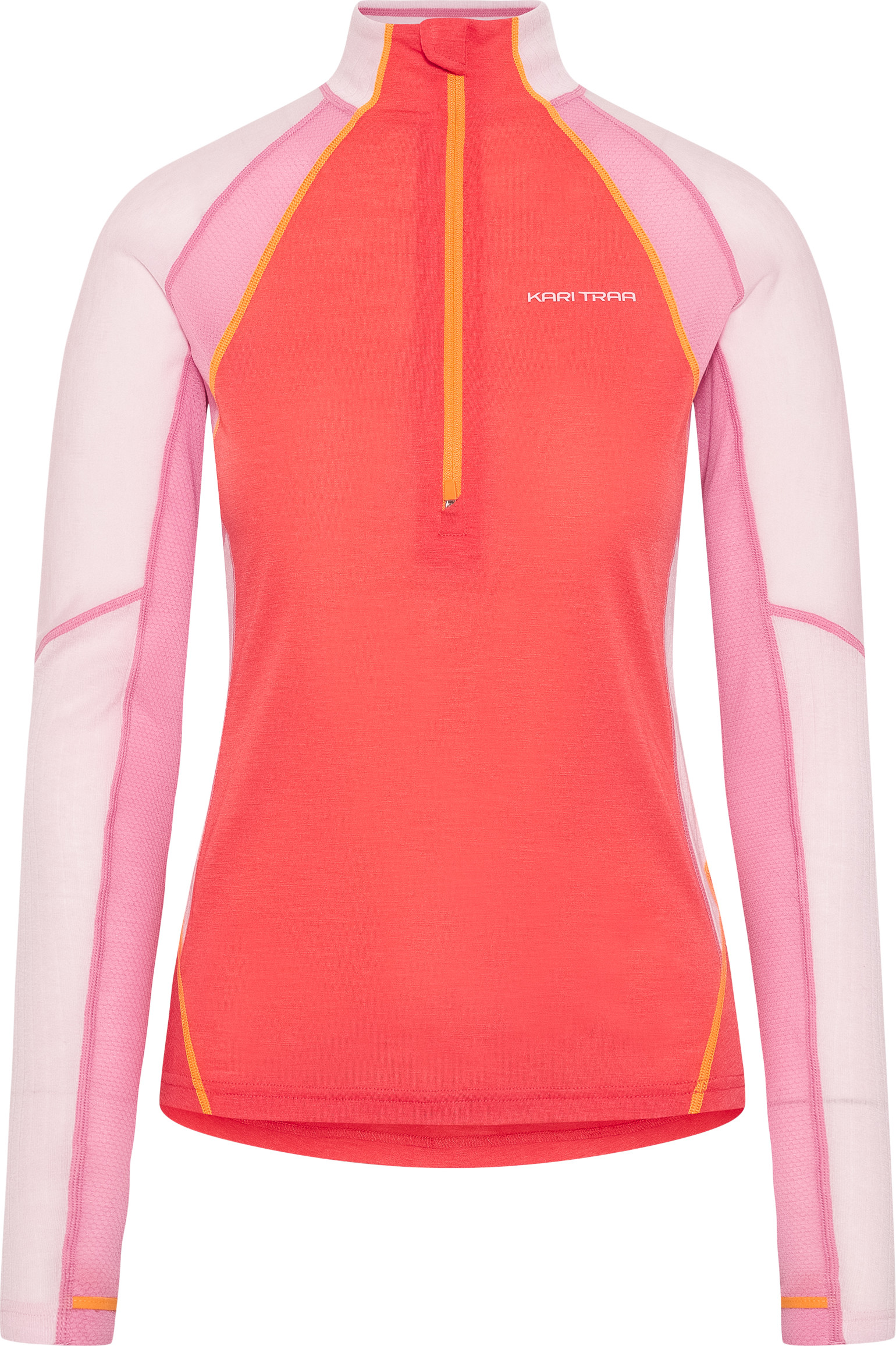 Kari Traa Women's Alma Half Zip Light Red Undertøy overdel M