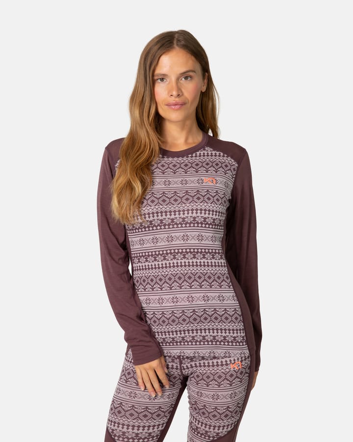 Kari Traa Women's Mina Long Sleeve Cocoa Powder Kari Traa