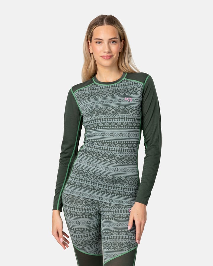Kari Traa Women's Mina Long Sleeve Thyme Kari Traa Kari Traa Women's Mina Long Sleeve Thyme Kari Traa