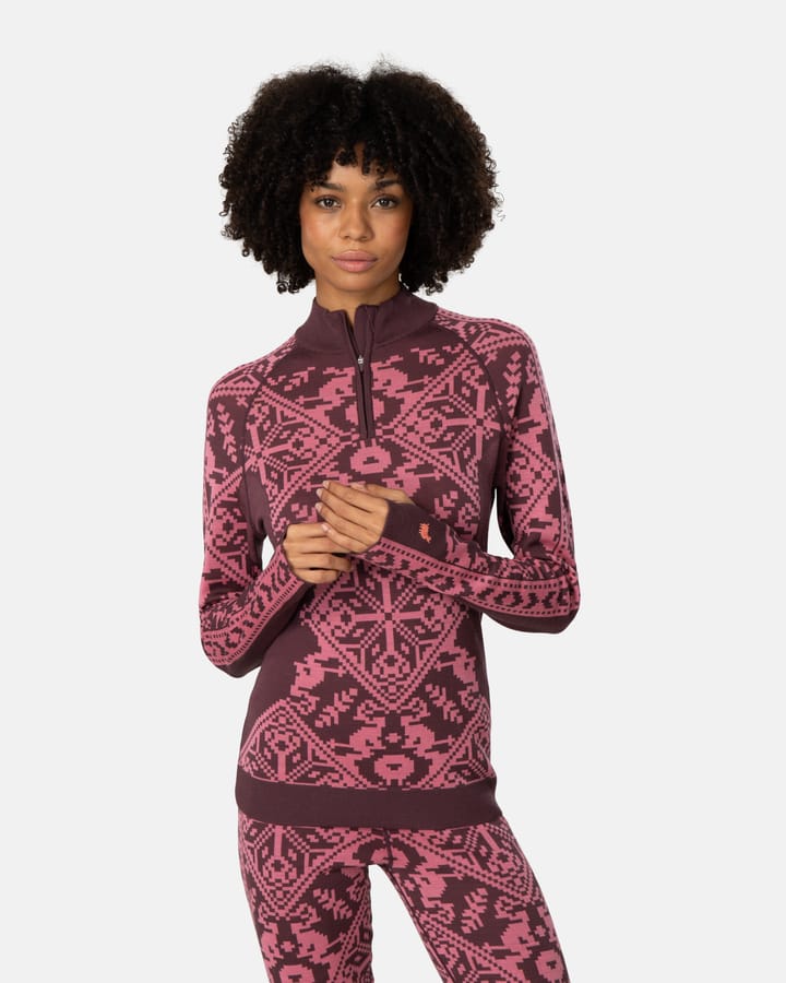 Kari Traa Women's Saga Half Zip Cocoa Powder Kari Traa