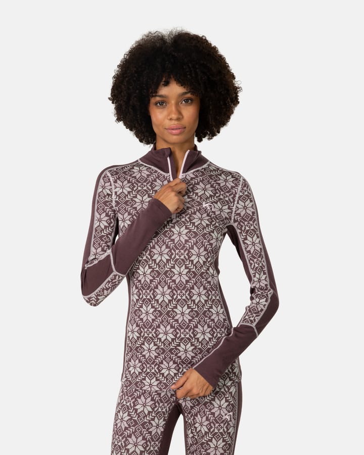 Kari Traa Women's Anna Half Zip Cocoa Powder Kari Traa