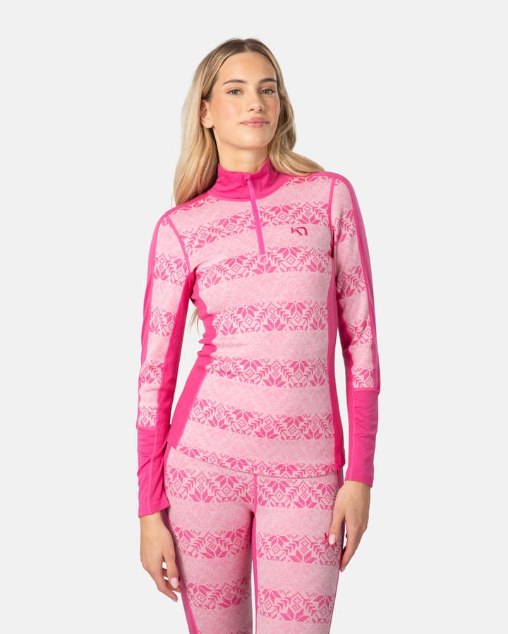 Kari Traa Women's Anna Half Zip Bright Pink Kari Traa