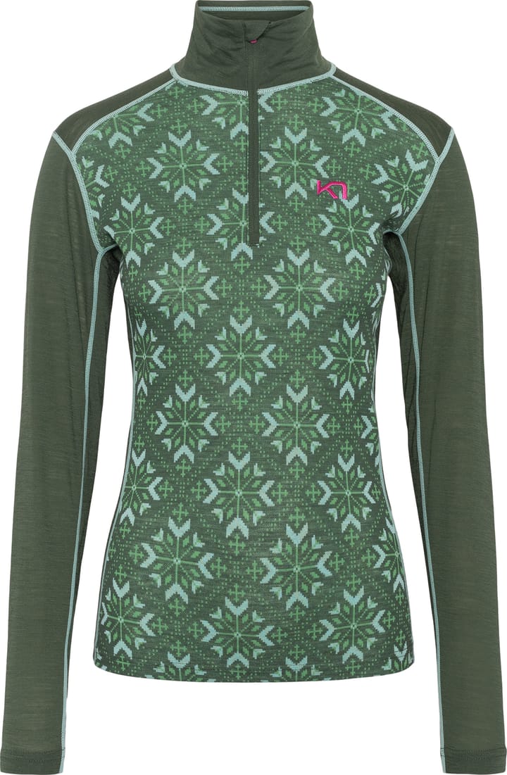 Kari Traa Women's Iselin Half Zip Thyme Kari Traa Kari Traa Women's Iselin Half Zip Thyme Kari Traa