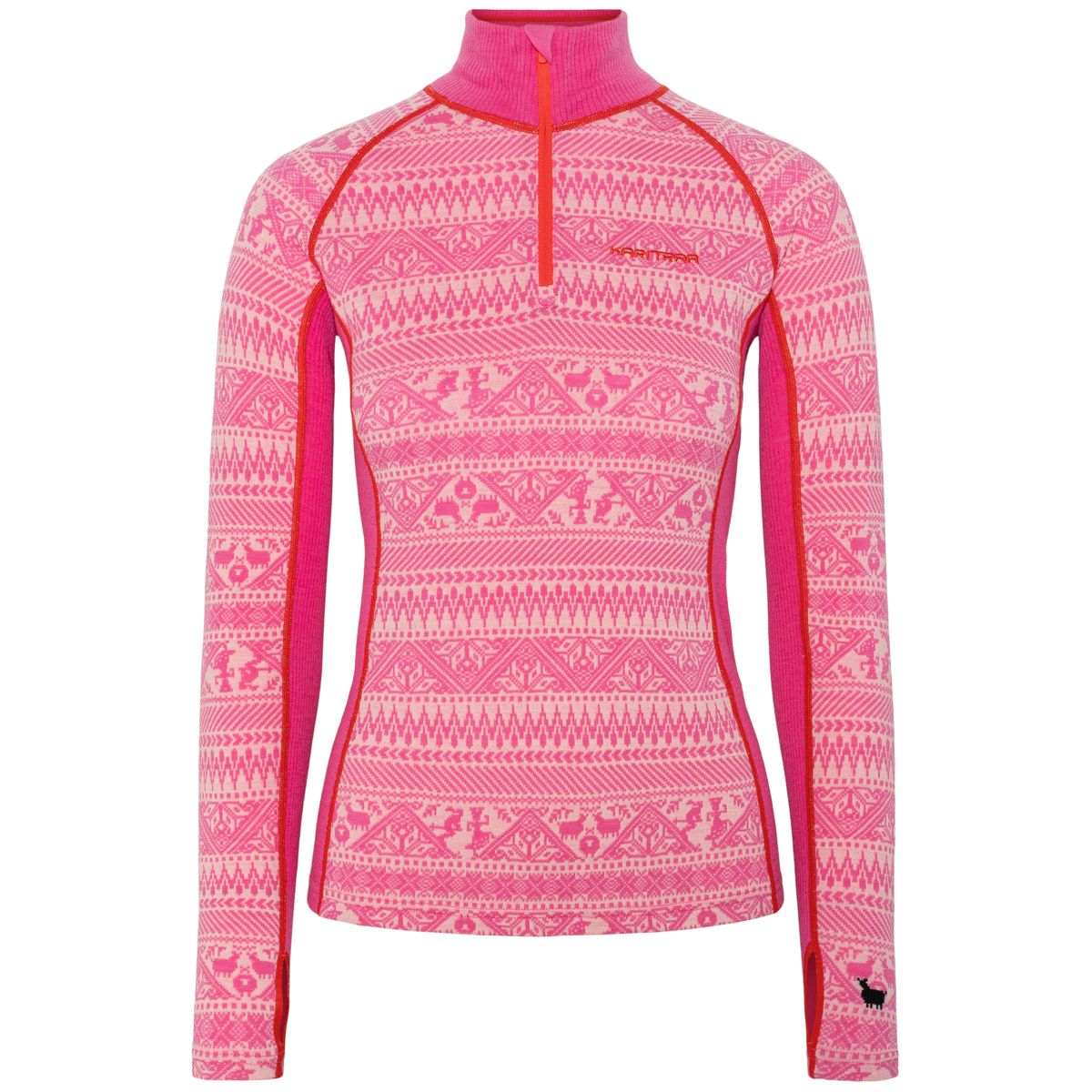 Kari Traa Women's Tale Half Zip Bright Pink