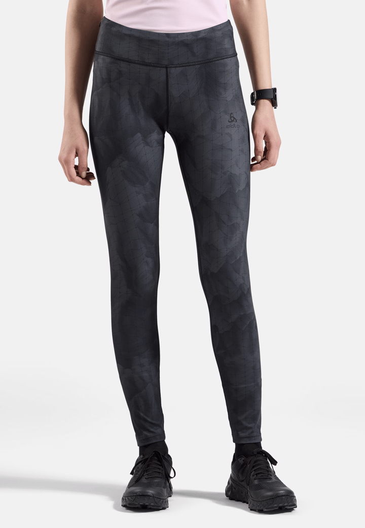 Odlo Women's Tights Zeroweight Print Black Odlo