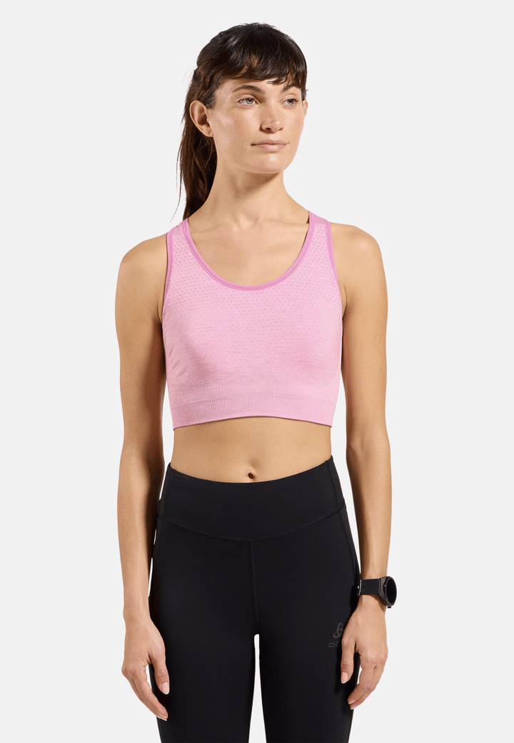 Odlo Women's Odlo Seamless Medium - Padded Sport Bra Hyper Pink Melange Odlo