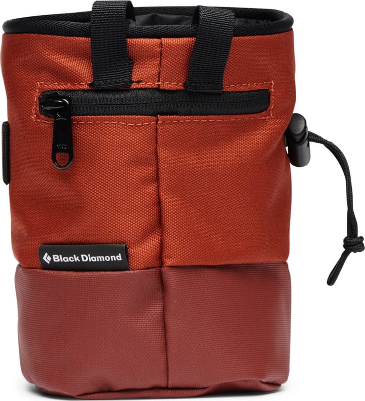 Black Diamond Mojo Zip Chalk Bag Burnt Sienna Black Diamond