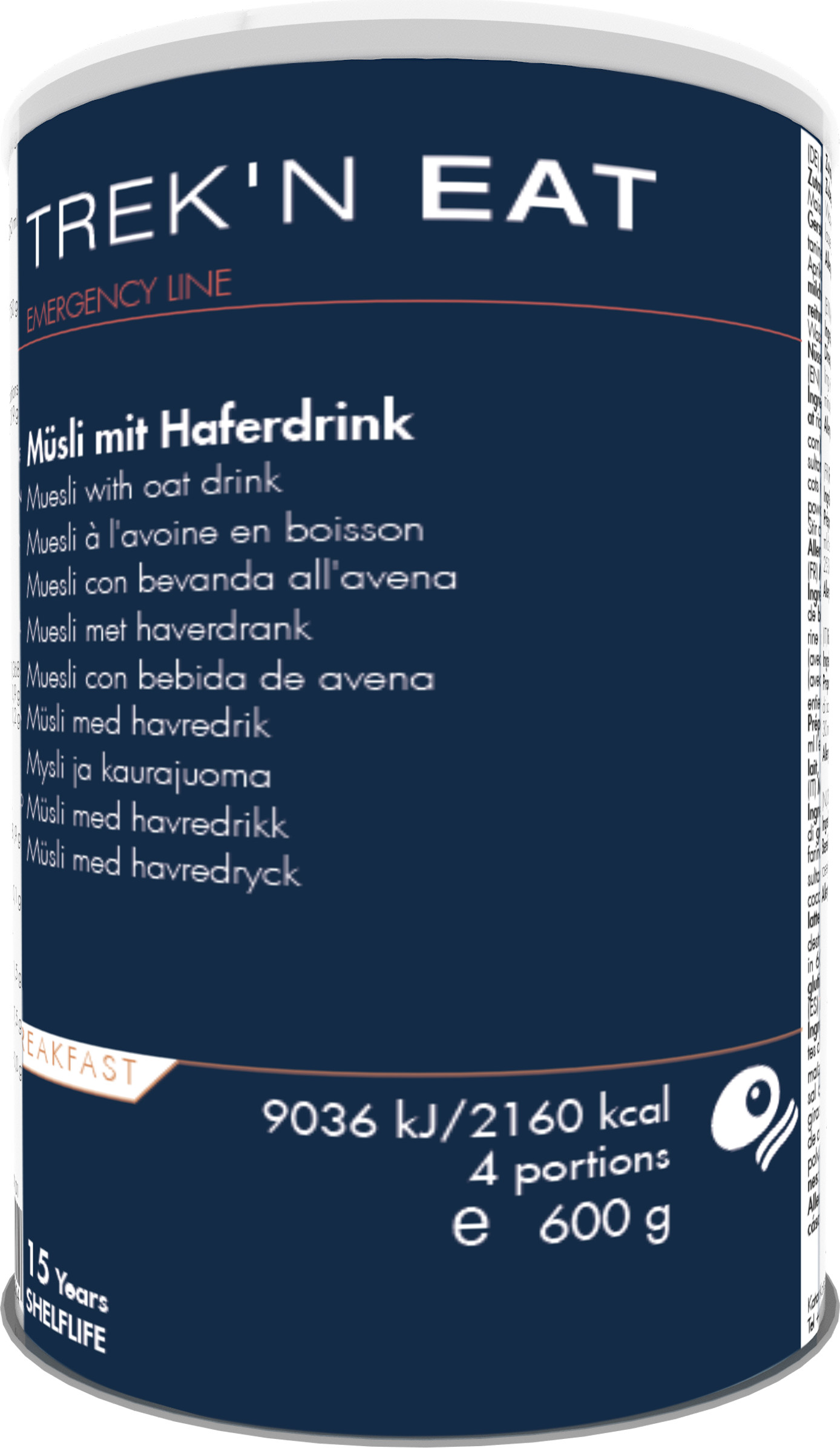 Trek'n Eat Muesli With Oat Drink No Color Friluftsmat OneSize