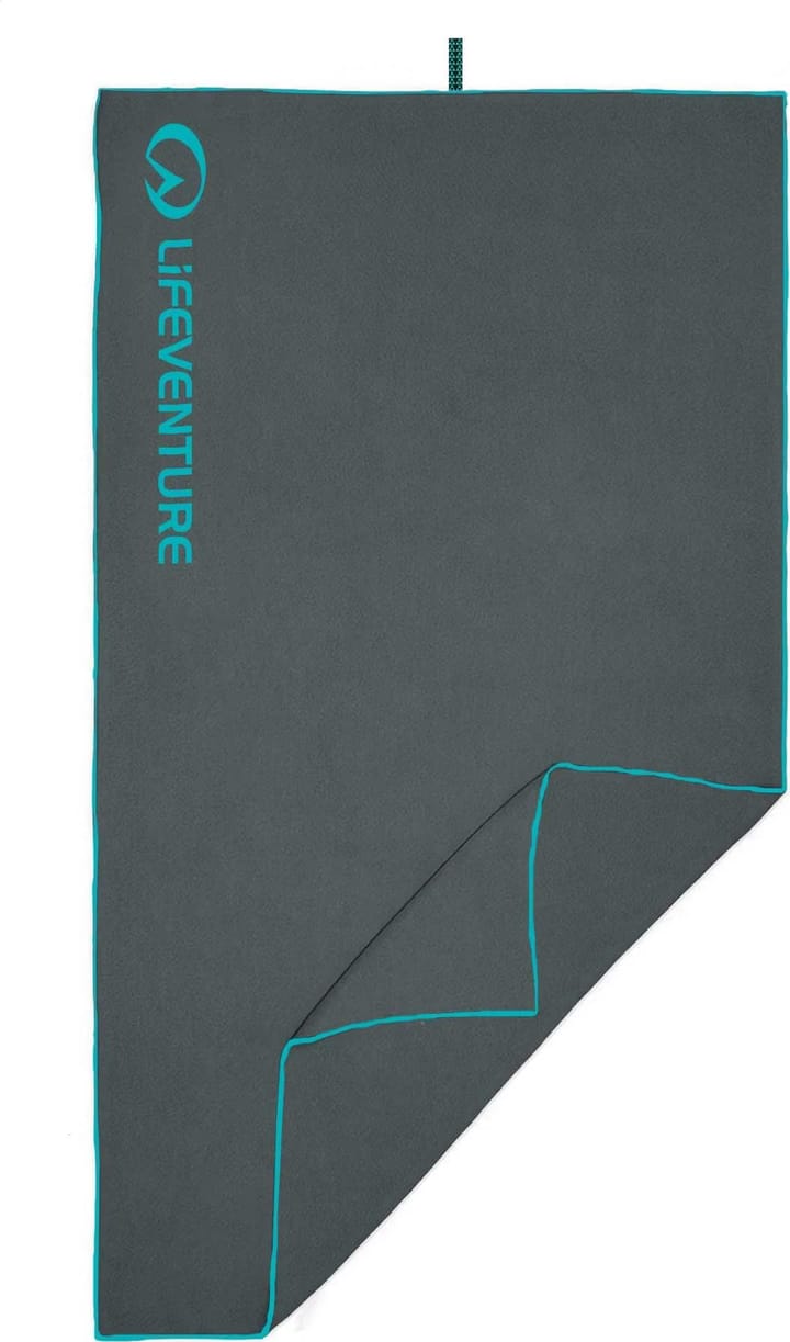 Lifeventure Recycled Softfibre Trek Towel Large Grey Lifeventure