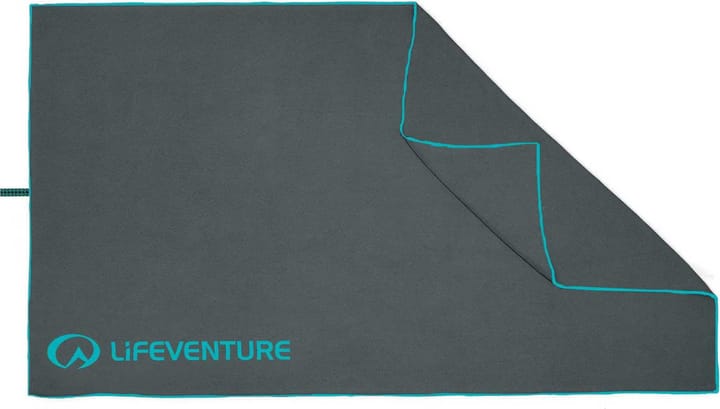 Lifeventure Recycled Softfibre Trek Towel Large Grey Lifeventure