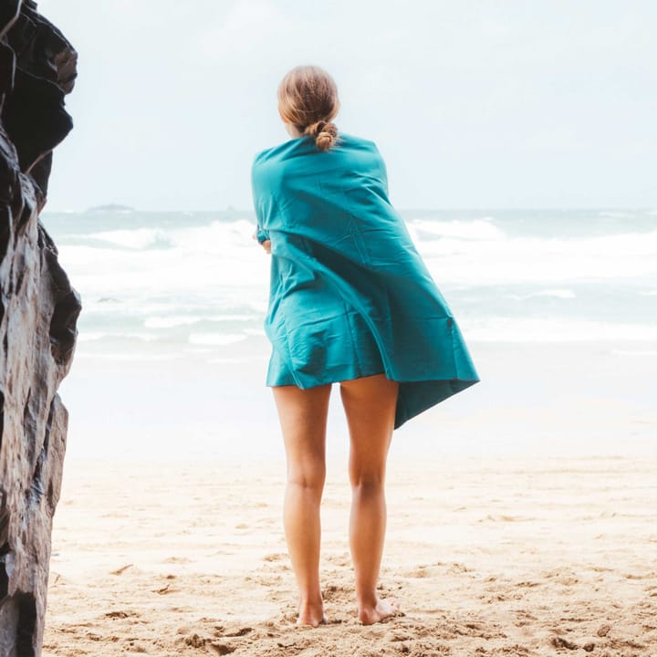 Lifeventure Recycled Softfibre Trek Towel Large Teal Lifeventure