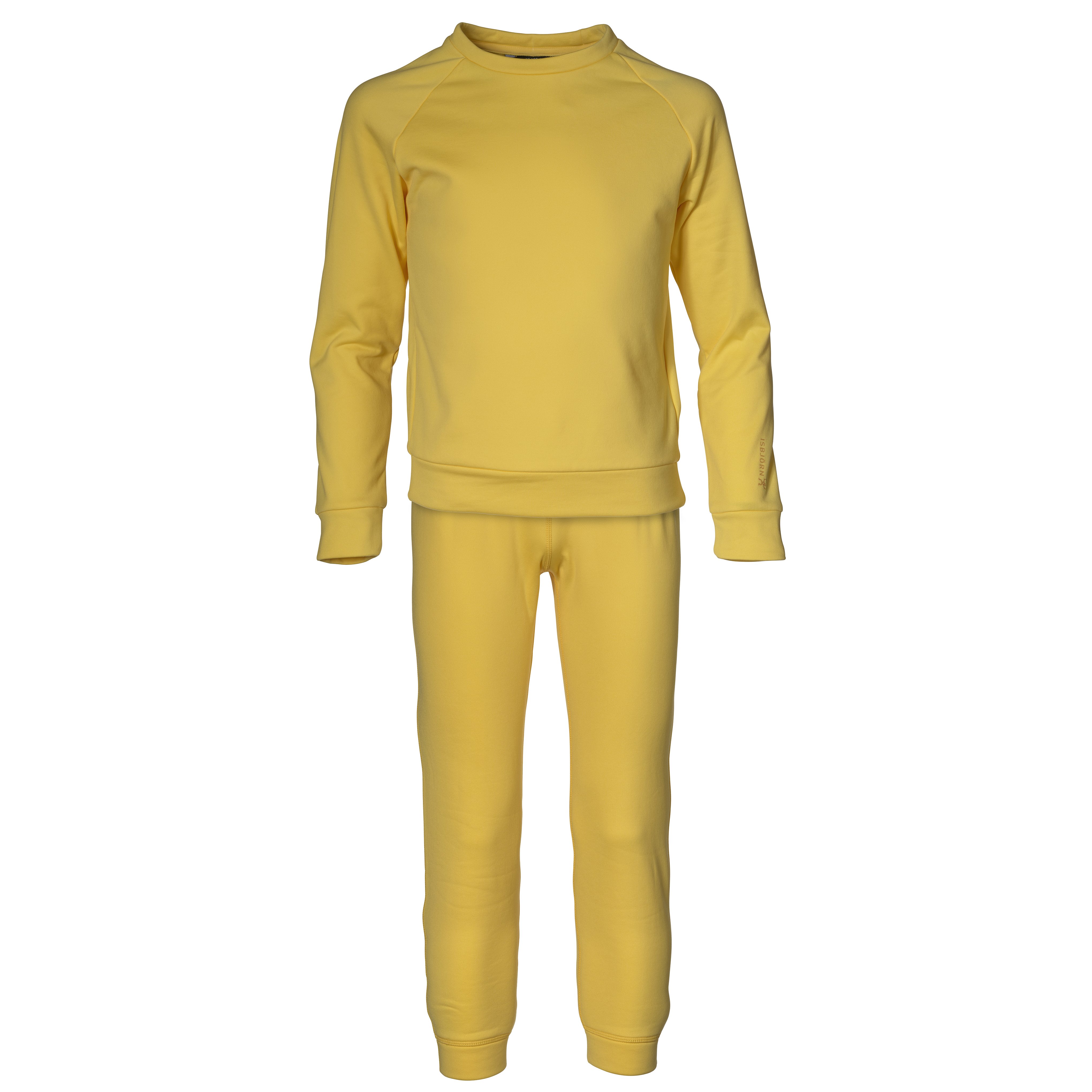 Isbjörn of Sweden Kids' Panda Chill Sweater & Pant Bananacream Kerrasto setit 122/128
