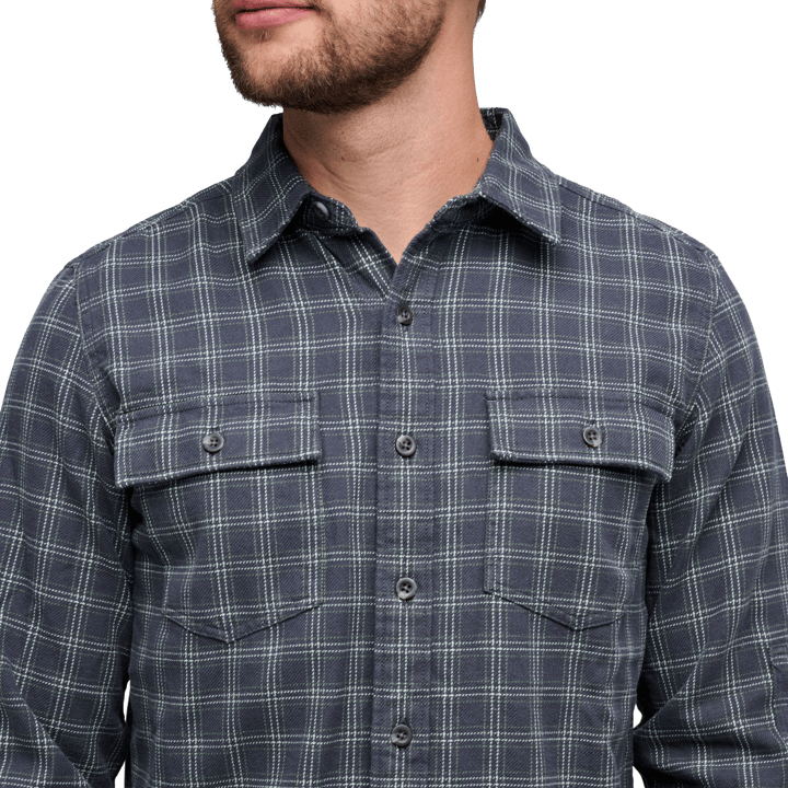 Black Diamond Men's Project Twill Long Sleeve Shirt Charcoal-citron Black Diamond