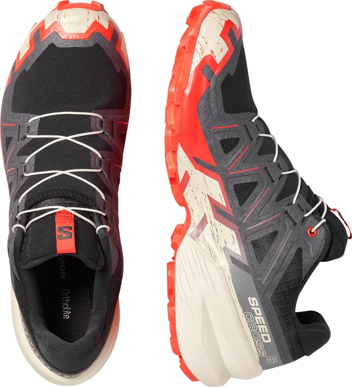 Salomon Men's Speedcross 6 GORE-TEX Black / Fiery Red / Almond Milk Salomon