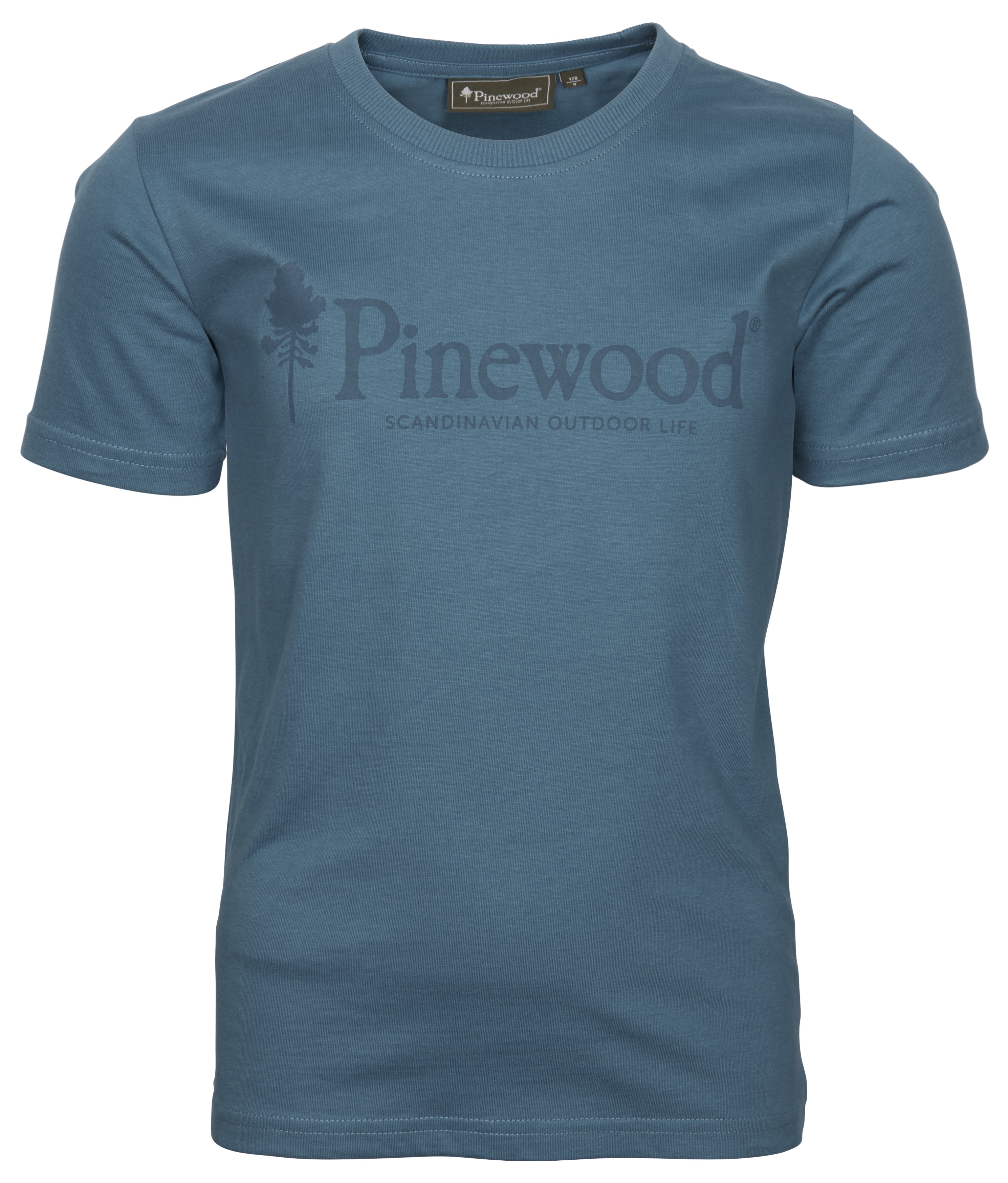 Pinewood Kids' Outdoor Life T-Shirt Azur Blue T-shirts 116