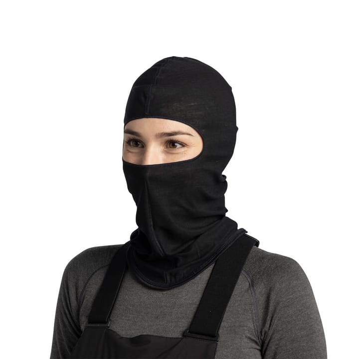 Buff Merino Lightweight Balaclava Solid Black Buff