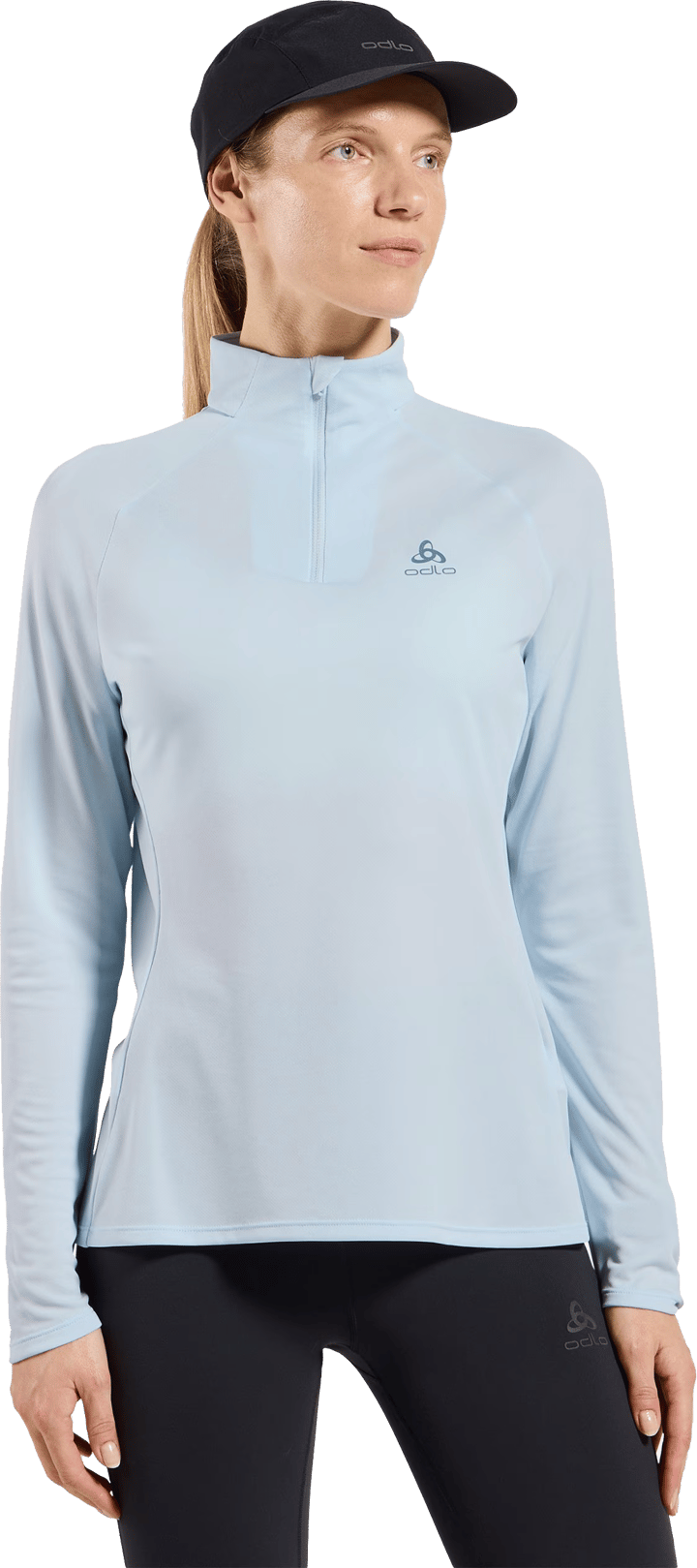 Odlo Women's Mid Layer Essential 1/2 Zip Baby Blue Odlo
