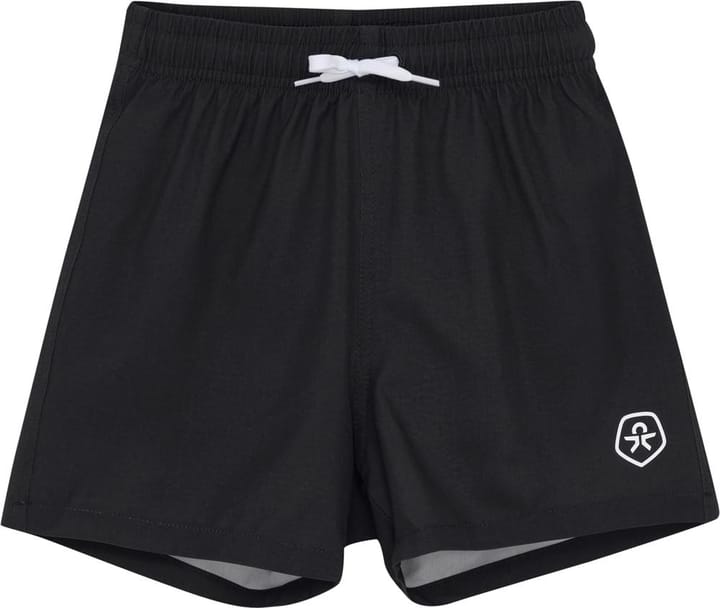 Color Kids Swim Shorts, Solid Black Color Kids