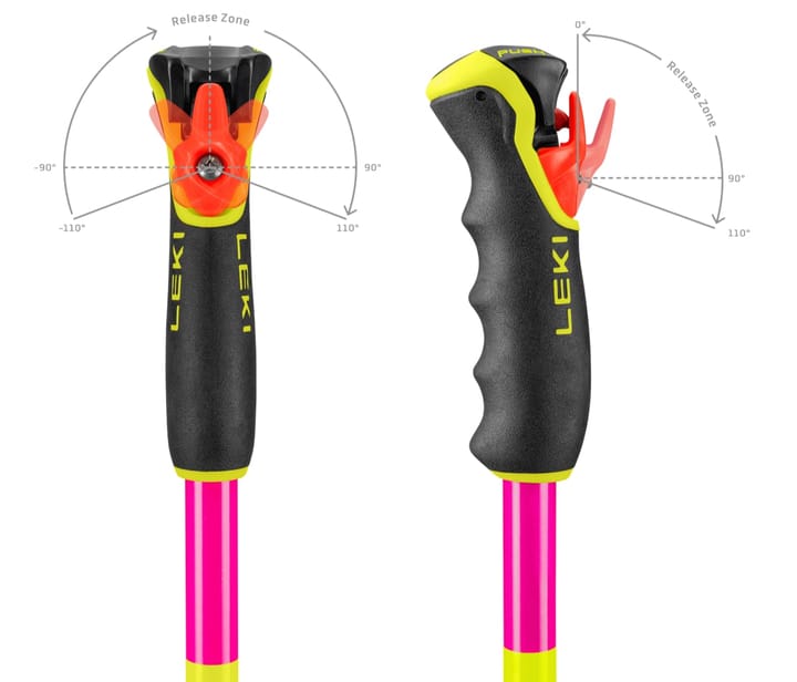 Leki Spitfire Vario 3D Neonmagenta-Neonyellow-Berry Leki