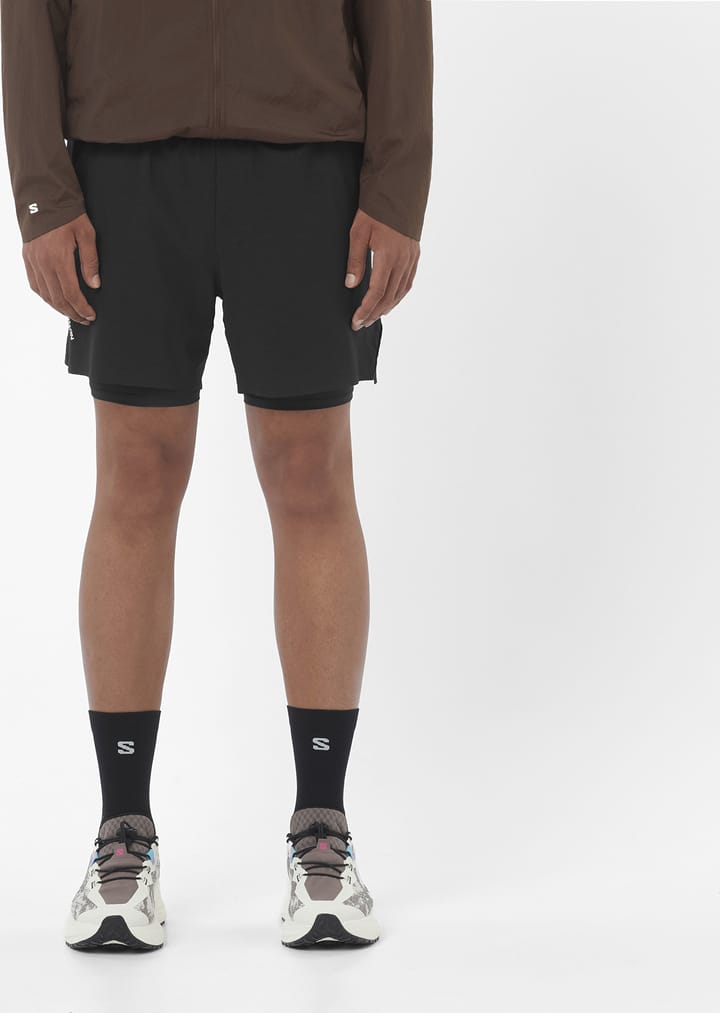 Salomon Men's Sense Aero 2in1 Trail 5" Deep Black/ Salomon