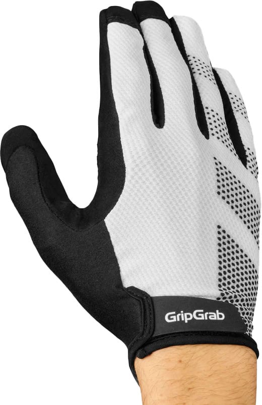 Gripgrab Ride Lite Padded Full Finger Summer Gloves White Gripgrab