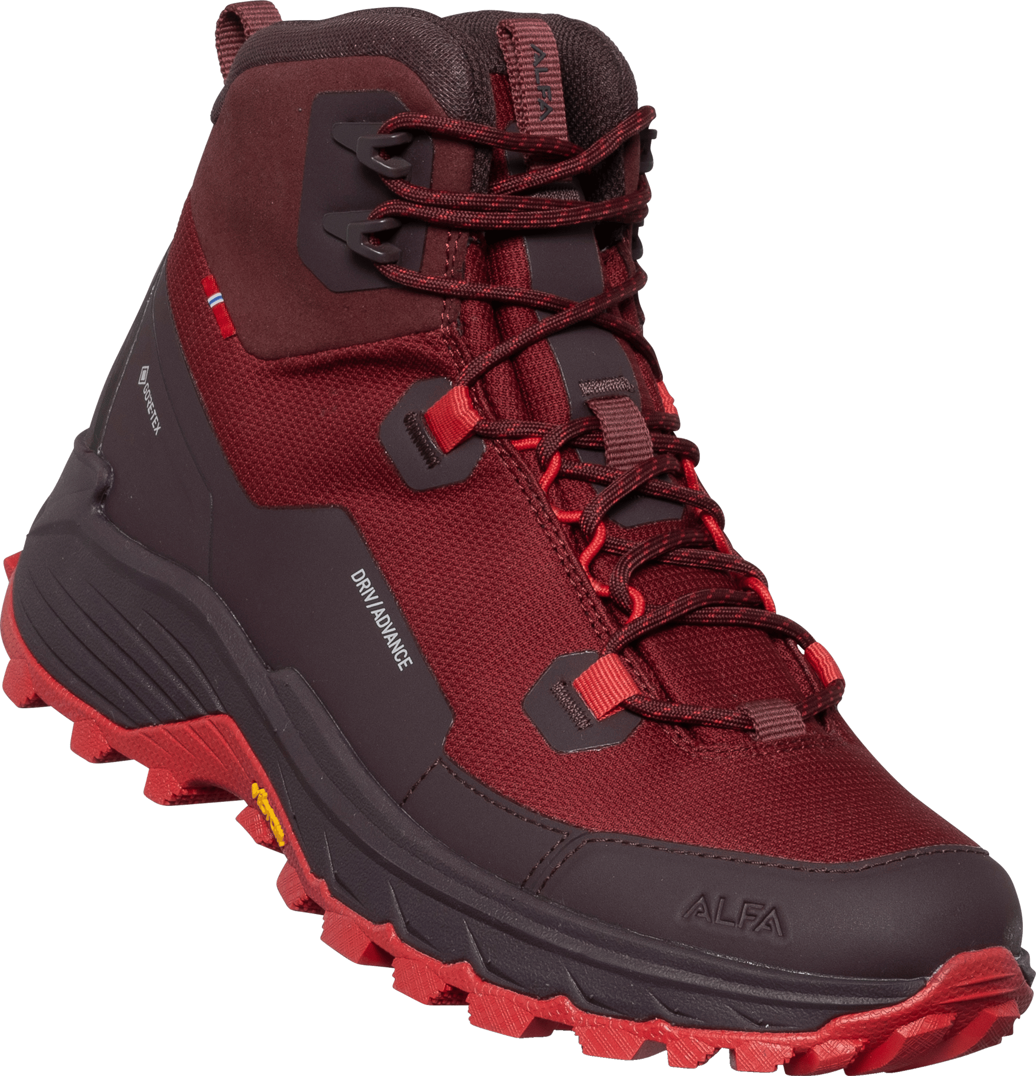 Alfa Women's Driv Advance GORE-TEX Port Red | Buy Alfa
