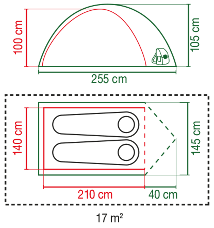Coleman Tent Darwin 2 Plus Blackout Green-green Coleman