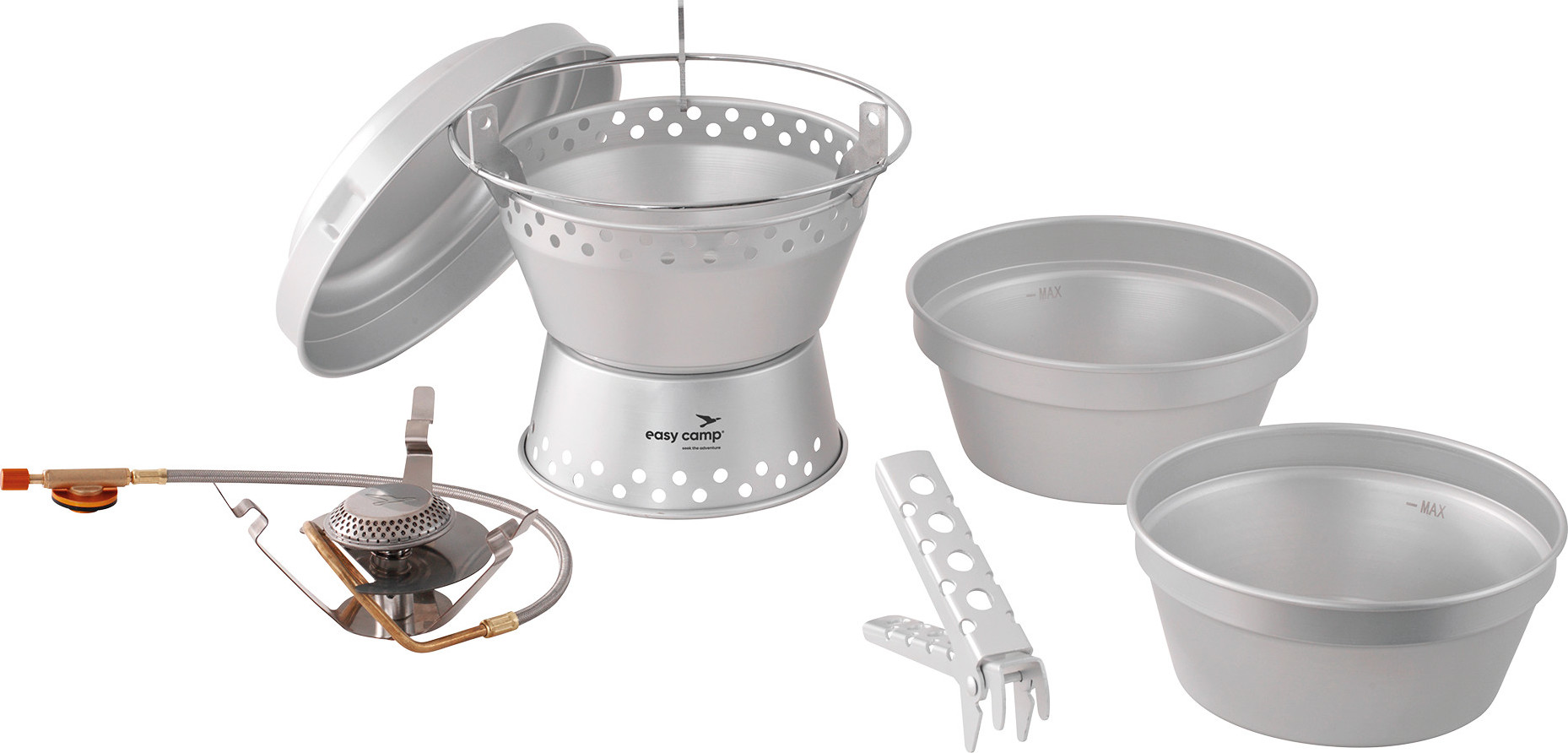 Easy Camp Storm Cooker & Stove Set Silver Köksutrustning OneSize