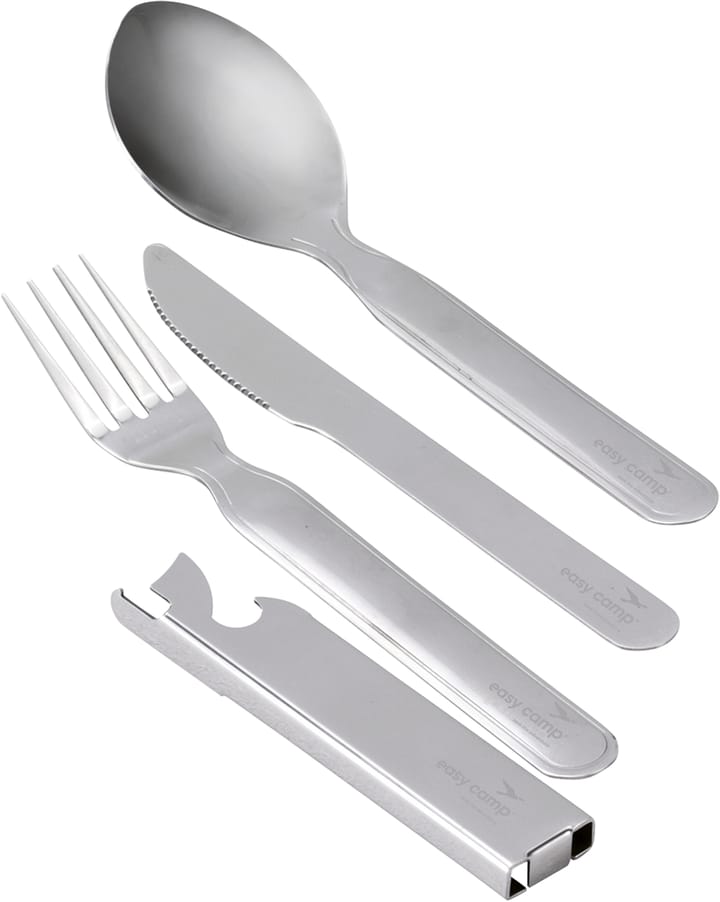 Easy Camp Travel Cutlery Deluxe Black & Grey Easy Camp