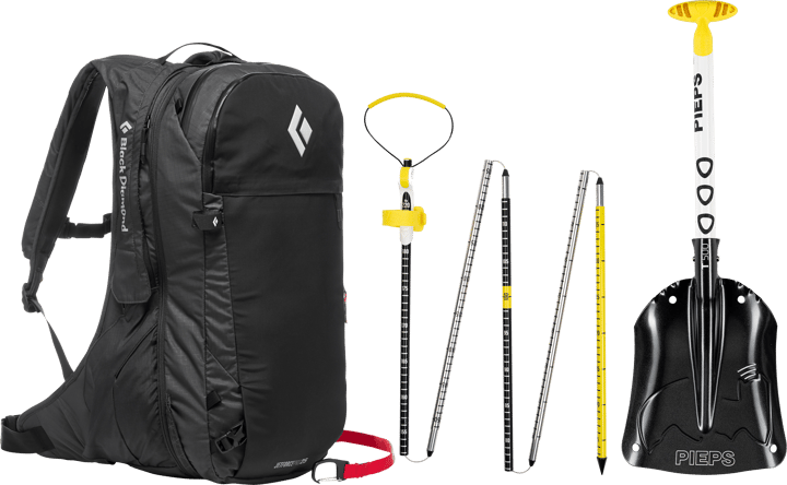 Black Diamond Jetforce Pro Avalanche Airbag Pack 25 L Set Black Black Diamond