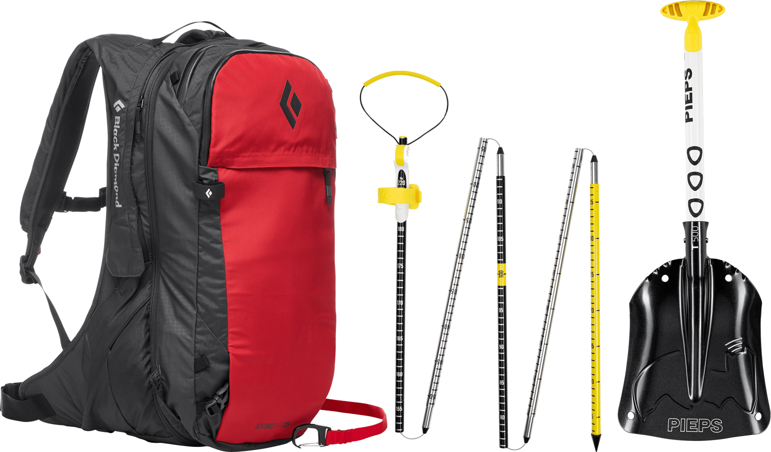 Black Diamond Jetforce Pro Avalanche Airbag Pack 25 L Set Red