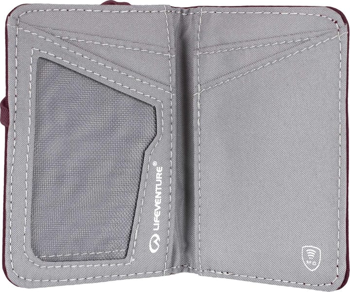 Lifeventure RFiD Card Wallet Plum Lifeventure