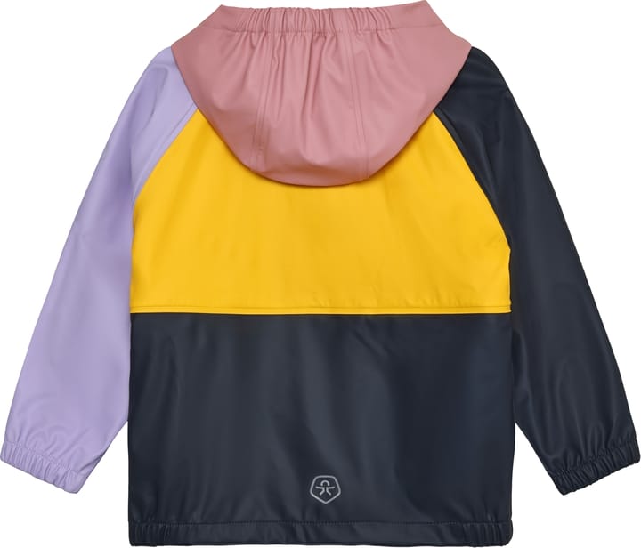 Color Kids Kids' Rain PU Jacket Colorblock Foxglove Color Kids