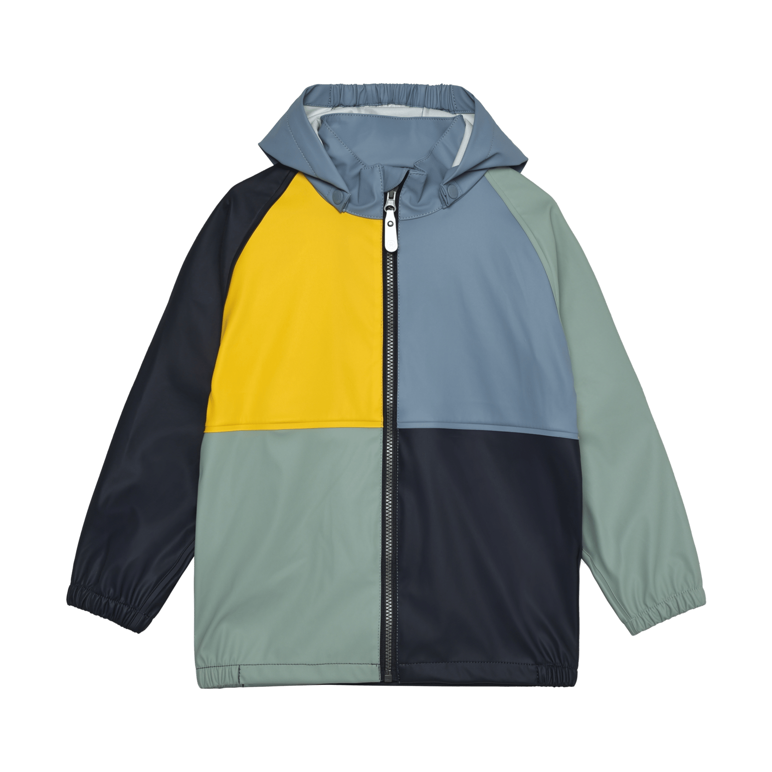 Color Kids Kids' Rain PU Jacket Colorblock Windward Blue