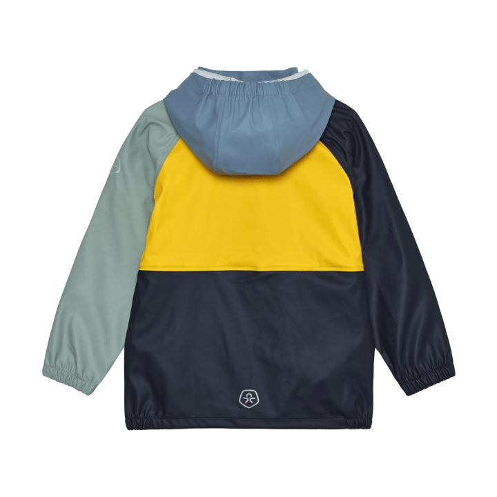 Color Kids Kids' Rain PU Jacket Colorblock Windward Blue Color Kids